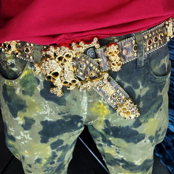 B.B. Simon belt, Brown/gold, Waist 30-33 - Picture 9 of 9